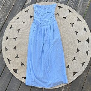 Universal Thread strapless blue dress